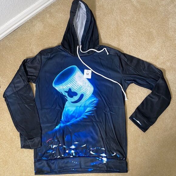 Unisex Hoodie DJ Marshmello - Medium NWT - Picture 1 of 8